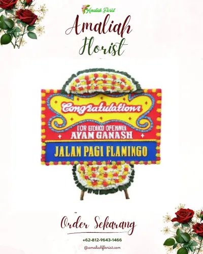 Bunga Papan Congratulation di Honipopu